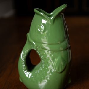 Green Gluggle Jug/Vase