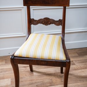 George IV Bar-back Mahogany Chair on Sabre Legs Circa 1820