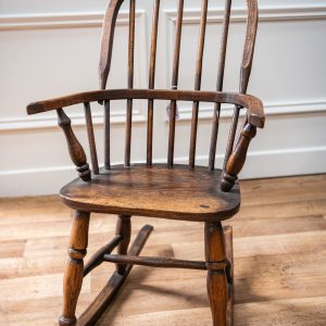 Windsor Comb Back Elm & Beech Rocking Chair 3/4 size Childs