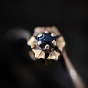 9ct Gold Ring with Sapphire