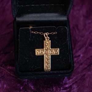10ct Gold Cross with 9ct Gold Chain