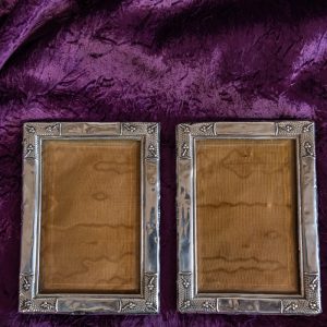 Pair of Antique Silver Photo Frames
